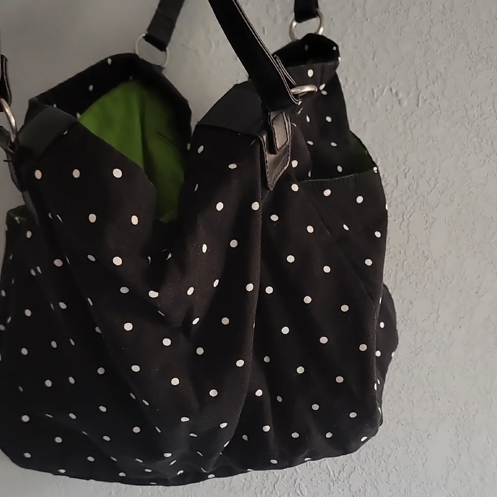 🍂Target Black and White Polka Dot Shoulder Bag - Picture 9 of 10